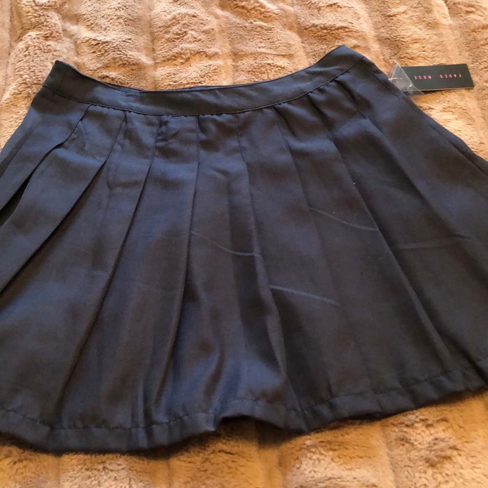 Womens Navy Schoolgirl Skirt